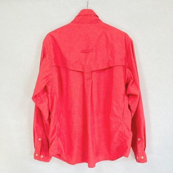 ExOfficio Lightweight Roll Tab Sleeve Button Up Shirt Vented Size Large - Picture 5 of 9